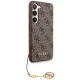 Guess Samsung Galaxy A35 Case 4G Charms Collection, Brown
