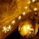 LED snaigių girlianda, 20 LED, 3m, šiltai balta