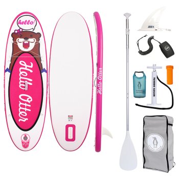 Pripučiama SUP irklentė vaikams FunWater Tuxedo Sailor 240cm, rožinė