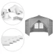 Sodo pavėsinė MultiGarden 144660, 2x2x2 m, pilka