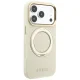 Dėklas Guess iPhone 18 Pro Max / 17 Pro Max Ring Stand 360 MagSafe, smėlio sp.