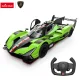 Rastar Lamborghini SC63 LMDH RC radijo bangomis valdomas automobilis 1:14, juodas/žalias