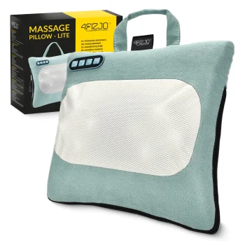 Šildoma Shiatsu masažinė pagalvė 4FIZJO LITE 130608, žalia