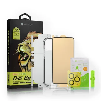 Bestsuit D30 Buffer 6in1 apsaugos rinkinys iPhone 13 mini (dėklas, stiklas, plėvelė)