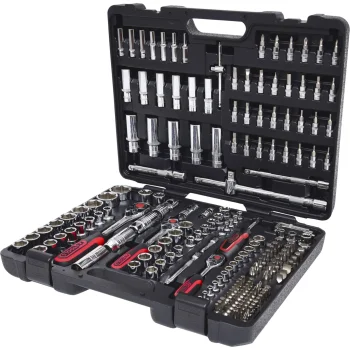 KS Tools CHROMEplus galvučių komplektas 1/4", 3/8", 1/2", 195 dalių