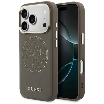 Guess Perforated 4G MagSafe Case for iPhone 17 Pro - Brown