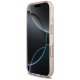 „Guess IML Flowers Electro“ dėklas „iPhone 17 Pro“ su perlų dirželiu, rožinis