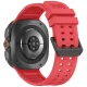 Laikrodžio dirželis Tech-Protect Silicone Air, skirtas Samsung Galaxy Watch Ultra 47mm, raudonas