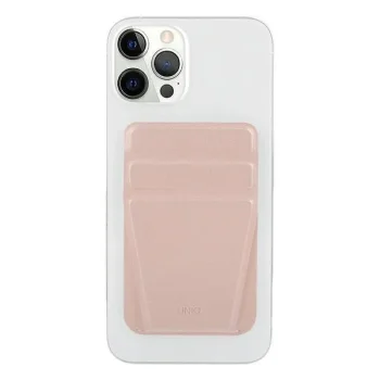 UNIQ Lyft magnetyczny stojak na telefon snap-on stand and card holder pink