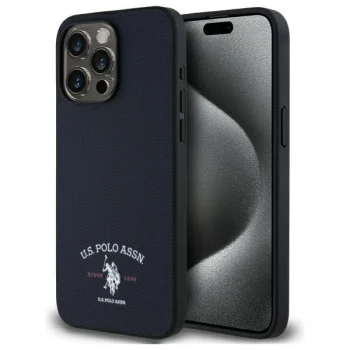US Polo USHCP15XPARV iPhone 15 Pro Max 6.7\" Navy Printed DH Logo