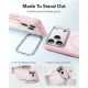 ESR Classic Hybrid Kickstand MagSafe case for iPhone 18 Pro / 17 Pro, matte pink