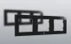Shelly Frame3Black Triple Switch Frame, Black