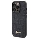 Guess dėklas iPhone 14 Pro Max telefonui Disco Metal Script, juodas