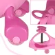 Gravitacinis paspirtukas-paspirtukas Swing Fix S3 su LED ratukais, rožinis
