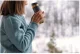 4Fizjo Mountain Goat Travel Thermal Mug, 450 ml, Brown