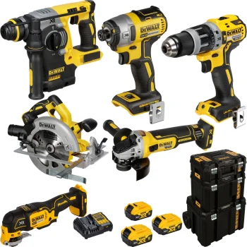 Akumuliatorinių įrankių rinkinys DeWalt DCK755P3T-QW 18V XR 3x 5.0 Ah