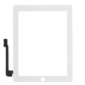 Jutiklinis stiklas Apple iPad 3, baltas