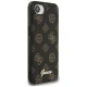 Guess Peony Script Logo MagSafe dėklas iPhone 16e, juodas