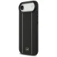 Mercedes Leather Star Pattern Stripes dėklas su MagSafe skirtas iPhone Air, juodas