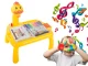 Children’s drawing projector with table, markers, yellow