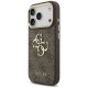 Guess 4G Classic Logo Strap dėklas iPhone 17 Pro, rudas