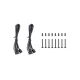Thermaltake CT140 kompiuterio ventiliatoriai, 140 mm, 2 vnt., juodi