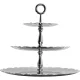 Alessi Dressed MW52/3 3 aukštų etažerė, 35 x 31 cm, sidabrinė