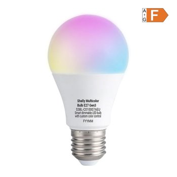 Shelly Multicolor E27 Gen3 išmanioji LED lemputė