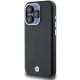 BMW Signature Wrapped Metal MagSafe dėklas telefonui iPhone 15 Pro, juodas