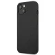 Mercedes AMG Leather Hot Stamped dėklas telefonui iPhone 13 / 14 / 15, juodas