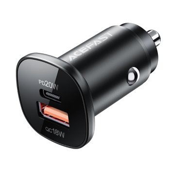 Acefast B1 38W USB-C / USB Car Charger, Black