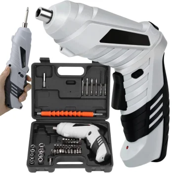 Cordless Mini Screwdriver 3.6V, 45-Piece Bit Set with Case, USB