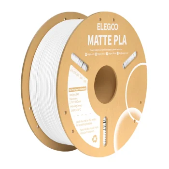3D spausdintuvo plastikas Elegoo PLA Matte 1.75 mm 1 kg, baltas