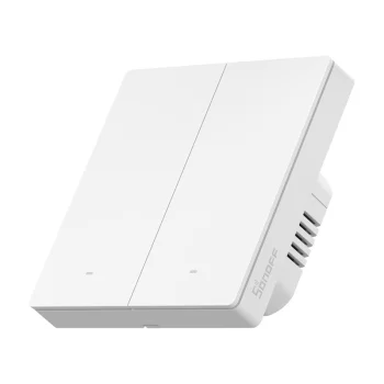 Išmanusis jutiklinis sieninis jungiklis Sonoff ZBM5-2C-86W, 2 kanalų Zigbee