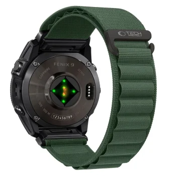 Tech-Protect Nylon Pro watch strap for Garmin Fenix, green