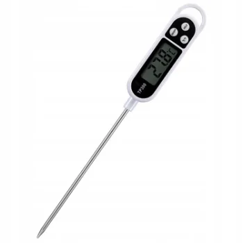 Digital Kitchen Probe Thermometer, Grey