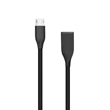 Silikoninis laidas Extra Digital USB - Micro USB, 2m, juodas
