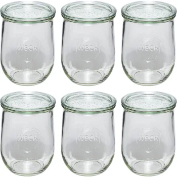 WECK tulpės formos konservavimo stiklainiai 1062 ml, 6 vnt.