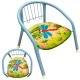 Kids metal chair with padded seat, 36×36 cm, for playroom or kitchen
