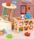 Medinis Montessori rūšiuotuvas, sensorinis kubas