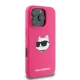 Karl Lagerfeld dėklas iPhone 16 Pro Max telefonui, fuksijų spalva