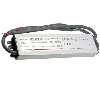 Maitinimo šaltinis 12V, 16.5A, 200W, IP67