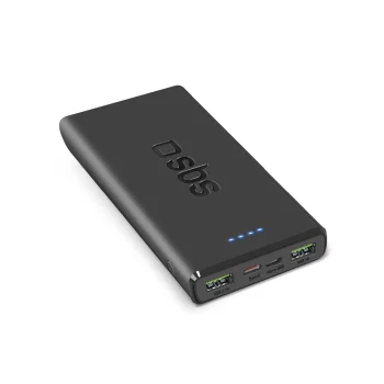 SBS Power Bank išorinė baterija, 10000 mAh, 20W, juoda