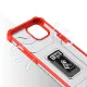 Smūgiams atsparus dėklas iPhone 12 mini su žiedu Crystal Ring Case, raudonas