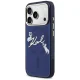 Karl Lagerfeld IML Choupettes MagSafe dėklas iPhone 17 Pro Max mėlynas