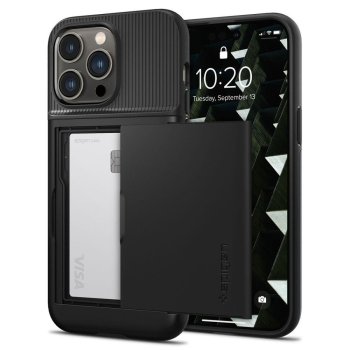 Apple iPhone 14 Pro 6.1 Spigen Slim Armor Cs dėklas, juodas
