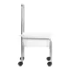 Chrome Pedicure Bowl Stand on Wheels