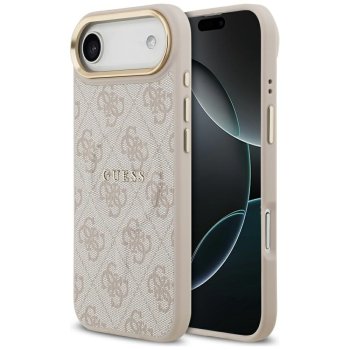 Dėklas Guess 4G PU Classic Logo MagSafe, skirtas iPhone 17 Air, rožinis