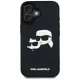 Karl Lagerfeld 3D Rubber Double Heads dėklas, skirtas Apple iPhone 16, juodas