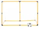Futbolo vartai su taikinio kilimėliu, kamuoliu ir pompa, 156x70x107 cm (78674)